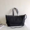 Valentino Rockstud Large Shopping Bag In Black Leather 258