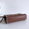 Valentino Rockstud Small Crossbody Bag In Brown Grained Leather 064