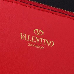 Valentino Garavani Black Large Vring Shopping Tote 090