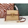 Valentino Small Vsling Handbag In Chevron Raffia 804