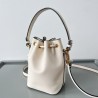 Valentino VLogo Signature Mini Bucket Bag in White Calfskin 281