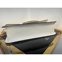 Valentino Loco Large Shoulder Bag In White Calfskin 352