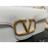 Valentino Loco Large Shoulder Bag In White Calfskin 352