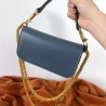 Valentino Loco Small Shoulder Bag In Blue Calfskin 387