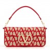 Valentino Large Loco Shoulder Bag in Red Toile Iconographe 380