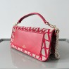 Valentino Large Loco Shoulder Bag in Red Toile Iconographe 380