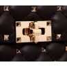 Valentino Black Large Free Rockstud Spike Chain Bag 329