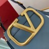 Valentino Supervee Top Handle Bag In Blue Calfskin 419