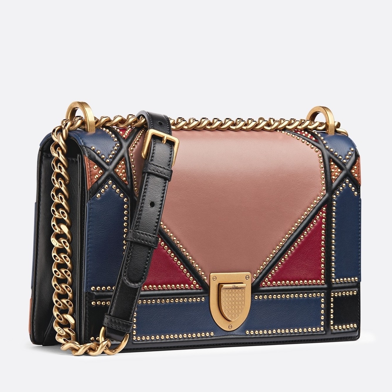 Dior Diorama Bag In Multi-coloured Patchwork 435