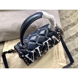 Valentino Garavani Blue VLTN Quilted Candystud Bag 018