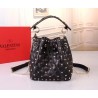 Valentino Small Noir Rockstud Spike Bucket Bag 131