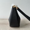 Valentino VLogo Moon Small Hobo Bag with Chain in Black Leather 179