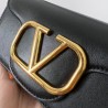 Valentino Loco Small Shoulder Bag In Black Calfskin 234