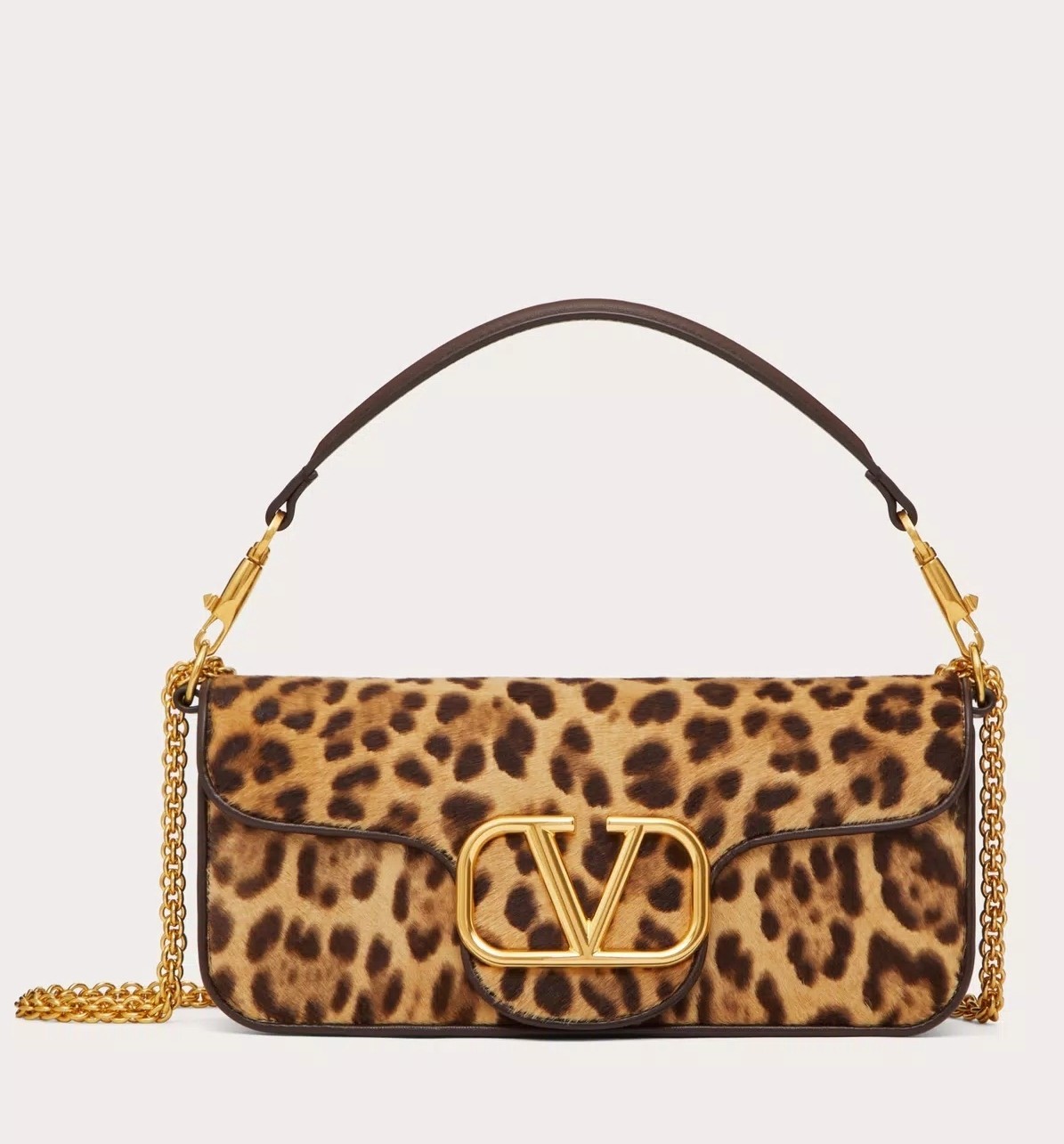 Valentino Large Loco Shoulder Bag in Pony-effect Calfskin 271