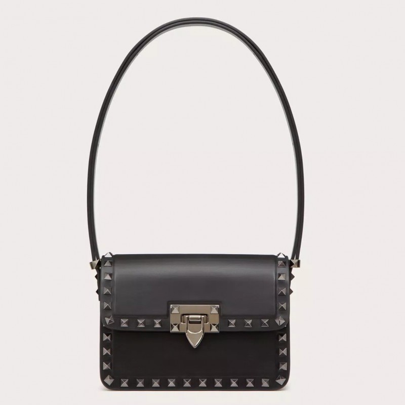 Valentino Rockstud23 Small Shoulder Bag in Black Calfskin 310