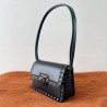 Valentino Rockstud23 Small Shoulder Bag in Black Calfskin 310