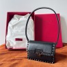 Valentino Rockstud23 Small Shoulder Bag in Black Calfskin 310