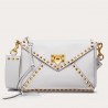 Valentino Rockstud Hype Bag In White Grained Calfskin 532