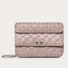 Valentino Rockstud Spike Small Bag In Poudre Lambskin 576