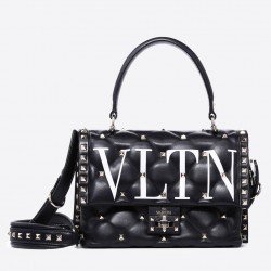 Valentino Garavani Black VLTN Quilted Candystud Bag 750