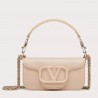 Valentino Small Loco Shoulder Bag in Powder Beige Leather 799