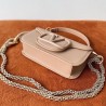 Valentino Small Loco Shoulder Bag in Powder Beige Leather 799