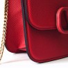 Valentino Small Vsling Shoulder Bag In Red Grainy Leather 841