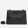 Valentino All Black Rockstud Spike Tote Bag 059