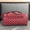 Valentino Garavani Red Free Rockstud Spike Duffle Bag 086