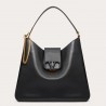 Valentino Vsling Hobo Bag In Black Grainy Calfskin  991