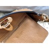 Valentino Mini Rockstud Hobo Bag In Brown Grained Leather 059