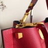 Valentino Escape Hobo Bag In Red Grained Calfskin 103