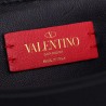 Valentino Medium VRing Chain Bag In Black Grainy Calfskin 147