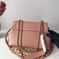 Valentino Small Vring Handbag In Pink Buffalo Leather 667