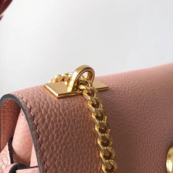 Valentino Small Vring Handbag In Pink Buffalo Leather 667