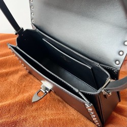 Valentino Rockstud23 Shoulder Bag in Black Calfskin 174