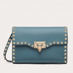 Valentino Rockstud Small Crossbody Bag In Amadeus Grained Leather 391