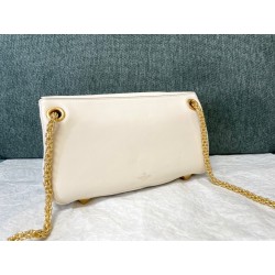 Valentino Stud Sign Shoulder Bag In White Nappa Leather 424