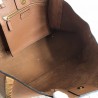 Valentino Roman Stud Tote Bag In Brown Grainy Calfskin 467