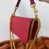 Valentino Loco Small Shoulder Bag In Red Calfskin 507