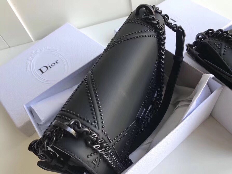 Dior Studded Diorama Ultra Matt So Black Bag 199