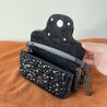 Valentino Small Loco Shoulder Bag with Black Crystals 543