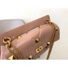 Valentino Roman Stud Chain Bag In Rose Cannelle Lambskin 574