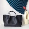 Valentino Vlogo Escape Medium Shopper In Black Grainy Calfskin 614