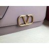 Valentino Medium Vlock Shoulder Bag In Poudre Calfskin 671