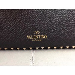 Valentino Noir Rockstud Medium Reversible Tote Bag 711
