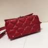 Valentino Garavani Red Quilted Candystud Top Handle Bag 896