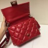 Valentino Garavani Red Quilted Candystud Top Handle Bag 896