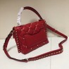 Valentino Garavani Red Quilted Candystud Top Handle Bag 896