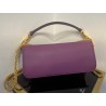 Valentino Loco Large Shoulder Bag In Purple Calfskin 310